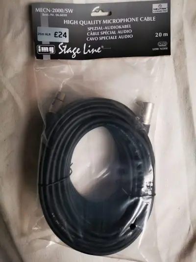 20m xlr cable neutrik connector