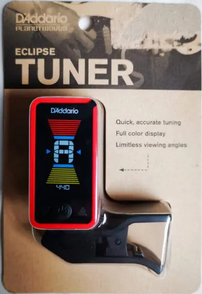 Guitar clip on tuner